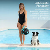 Solar Powered Pool Skimmer, Cordless Pool Cleaner, Robotic Pool Vacuum-H3 Overground Robotic Pool Skimmer Robot with AppSelf-Parking (Button Switch-Update1)
