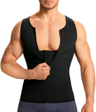 TAILONG Men Compression Shirt For Body Slimming Tank Top shaper Tight Undershirt Tummy Control Girdle (3X-Large, Black)
