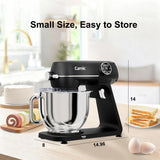 Camic 8.45 QT All Metal Stand Mixer,10 Speed Large Capacity Kitchen Mixer with Digital Timer & Tilt-Head, Electric Mixer with Whisk Dough Hook Mixing Beater (BLack)