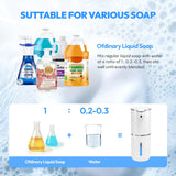 MTYGK 2 Pack Automatic Soap Dispenser Touchless,Liquid Hand Soap Dispenser 12.8oz Electric Wall Mounted Smart for Bathroom and Kitchen Dish Soap，Easy for Toddlers(White)