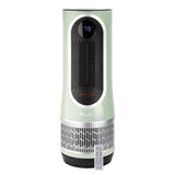 LivePure 3-in-1 LP520 Clean Heat Air Purifier & Electric Heater – Oscillating Portable Heater with 2 Heat Modes and Air Filtration – Heater for Indoor Use in Bedrooms, Home Office & Apartments, Sage