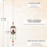 H&D HYALINE & DORA Crystal Suncatcher Rhinestones Bow-Knot Pendant Garden Sun Catcher Crystals Hanging Decor for Windows Christmas Home