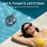 S2 Pool Vacuum Robot for Above Ground Pools, Cordless Operation, 80-Min Runtime, Coverage up to 766 sq ft, Efficient Cleaning Performance, Self-Parking and Easy Maintenance (Jet Black)