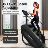 Stair Stepper with LED Screen, Commercial Grade Stepper Machine, Stepmill for Exercise at Home, Stair Climber for Cardio and Lower Body Workouts, 15 Speed Levels, 660LBS Capacity, 15-165 Steps/Minute