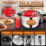 pressure cooker 10 qt All Stovetops Induction Compatible Thickened Pressure Cooker with Spring ollas de presión para cocinar pressure cooker 10.57 qt Aluminum