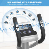 Elliptical Machine, Dripex Magnetic Elliptical Training Machines, Hyper-Quiet Fitness Cardio Elliptical Trainer w/ 6KG Flywheel, 8 Resistance Levels, Heart Rate Sensor, LCD Monitor & Device Holder Dripex