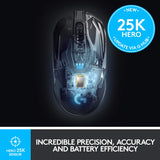 Logitech G903 Lightspeed Wireless Gaming Mouse w/Hero 25K Sensor