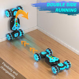 Gesture Sensing Rc Stunt Car,Remote Control Transform Car 2.4ghz 4WD 360° Rotating Drift RC Cars with Lights & Music,Kids Toys for Boys 6-8,Ideas Gifts for Kids Age 5 7 9 10 11 12 Years Old