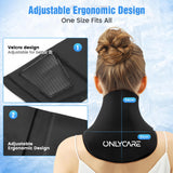 ONLYCARE Neck Ice Pack Wrap Gel - Upgraded Ice Packs for Neck Reusable, Hot and Cold Compress, Relief of Pain, Swelling, Sprains, Office Pressure