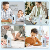 Electric Pencil Sharpener, Fully Automatic Pencil Sharpener, Auto in & Out, Rechargeable Hands-Free Pencil Sharpeners, Blue
