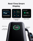 Anker Laptop Power Bank, 25,000mAh Portable Charger with Triple 100W USB-C Ports, Built-in Retractable Cables, Flight-Approved for Travel, iPhone 17/16 Series, MacBook, Samsung, and More