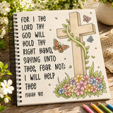 2PCS Christian Coloring Books by Puraesla - Bible Verse Scripture Inspirational Spiral Bound Coloring Pages for Women, Adults, Kids & Teens | Faith-Based Relaxation & Devotional Art Gift