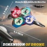 Foam Remote Control Airplanes with 3 Batteries, RC Plane Airplane Toys for Boys Kids Adults Beginners 4-8 8-12 12-16, RC Planes Fighter Jet Helicopter Drones for Kids Adults, 360° Flip Easy to Fly