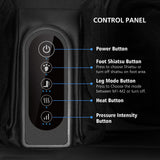 2 in 1 Foot Massager Machine & Ottoman Rest, Shiatsu Foot and Calf Massager with Heat, Kneading, Vibration, Compression Massagers for Feet, Ankle, & Leg COMFIER