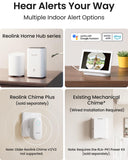 REOLINK Battery Video Doorbell (2nd Gen) 2K Wireless Camera, 2.4/5GHz WiFi
