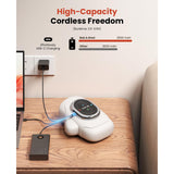 BOB AND BRAD Hand Massager with Heat and Compression, Individual Fingers, FSA-HSA Eligible, Cordless Portable HandSpa Pro Hand Massager for Arthritis and Carpal Tunnel, Pain Relief, 5 Intensities