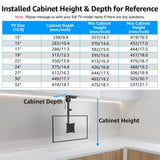 MOUNTUP Folding Under Cabinet TV Mount, VESA 75x75mm & 100x100mm Flip Down & Swivel TV Bracket for Most 13-32" LCD Screens up to 22 Lbs, Height Adjustable Space Saving Under Counter Mount for RV