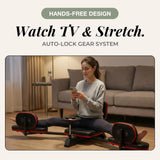Vohala Heavy Duty Leg Stretcher, 400LBS Leg Stretch Machine, Steel Frame Equipment Splits Machine, Improve Flexibility Training Machine for Home Gym Split and Fitness (Black-Red)