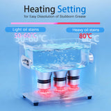 VUA 6L Commercial Ultrasonic Cleaner with Digital Timer & Heater, Professional Ultrasonic Parts Cleaner, Ultra Sonic Cleaning Machine with 300W Heated Cleaner for Glasses Industrial Parts Tools Lab
