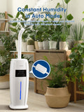FOHERE Humidifier Large Room 4.8Gal/18L, Quiet Whole House Humidifier for Home Plants Office Commercial 1500 sq.ft, Top Fill Ultrasonic Cool Mist Humidifiers with 4 Mist Mode, 5 Speeds, Remote, White