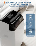 Garvee 14,000 BTU AC Unit, 3-in-1 Portable Air Conditioner with Cooling, Dehumidifier & Fan for Rooms up to 750 sq.ft, Remote Control, Sleep Mode, Timer & Window Kit