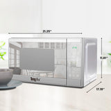 Total Chef 1.3 Cu Ft Microwave Oven – Compact Countertop Kitchen Appliance, Small Stainless Steel Microwave with Digital Touch, Pre-Set Functions, 12.8” Turntable, 1100 Watt