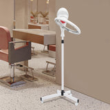Salon Hair Dryer 360° Rotation Stand Hair Dryer Professional Orbiting Hair Processor with Rolling Base Drying Perming Machine for Salon Spa and Home Hair Care 950w 110v (White)