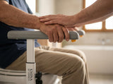 KMINA Toilet Safety Rails for Seniors, Heavy Duty Frame with Handles, Adjustable Height and Width, Handicap Grab Bars