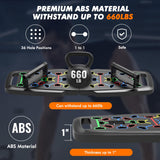 KUYOU Portable Home Gym Workout Equipment, Push Up Board, Pilates Bar & Fitness Accessories with Resistance Bands for Upper Body Strength Training Full Body Workout at Home KUYOU