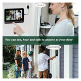 FMDARJXWHCP Smart Video Doorbell Camera Wireless, 1080P HD with Night Vision(Doorbell B)