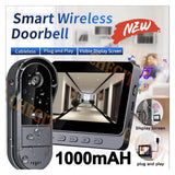 FMDARJXWHCP Wireless WiFi Doorbell Camera 1080P Video Intercom Doorbell(with Screen 32G)