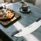 Chef Prosentials 20" Pizza Cutter Rocker, Stainless Steel Semi-circle Sharp Blade Knife, for Commercial, Home