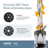 Moen Black EX Series Host Series 3/4 Horsepower Improved Installation Garbage Disposal, EX75C