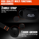 Resistance Bands with Handles, 375lb Exercise Bands for Working Out, Fitness Bands, Workout Bands with Door Anchor and Ankle Straps, Physical Therapy