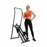 Stair Stepper with Resistance, Home Gym Stair Stepper, Folding Vertical Climber Cardio Exercise Machine, Stair Climber for Full Body Workout with Noise-Free Experience, Adjustable Handlebar & Pedals
