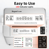 200-Sheet Auto Feed Paper Shredder, Touchscreen Heavy Duty Shredders, 40 Min Non-Stop, P-5 Ultra Security Commercial Shredder for Home Office