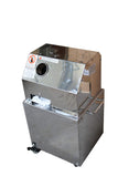 TECHTONGDA Sugarcane Press 110V 3 Rollers Sugar Cane Juicer Electric Sugar Cane Ginger Press with 304 Stainless Steel Rollers and Water Injection Hole 660lb/h Productivity for Commercial Use