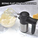 DOAROCA 7-Speed Cordless Hand Mixer - Digital Display Rechargeable Electric Mixer Handheld with 6 Stainless Steel Accessories,Whisks Beaters Dough Hooks（Black）