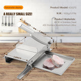 CGOLDENWALL Manual Ribs Meat Slicer Household Stainless Steel Small Bone Cutting Slicing Machine Chicken Lamb Chops Ribs Herb Pastry Cutter for Home Cooking