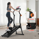 YCCHENG Magnetic Stair Stepper with 8-Level Adjustable Resistance,Stair Vertical Climber with Led Screen for Home Gym, Foldable Stairmaster Machine with 350LBS Capacity