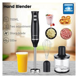 4-in-1 Electric Hand Mixer, 300W Multi-Functional Meat Grinder & Blender for Kitchen, Milkshakes, Cakes, Portable Food Processor with 3 Speed & Accessories