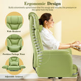 Office Chair, Flip Armrests for Pets Criss Cross Legged,Avocado Green