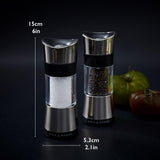 Cole & Mason Precision Horsham Inverta Salt and Pepper Mill Gift Set, Chrome, 15 cm