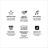 Marshall Heston 60 Soundbar - 5.1 Channel | Dolby Atmos Immersive Sound for TV, Movies, and Music | Bluetooth, WiFi, HDMI, 3.5 mm Aux Inputs - Black