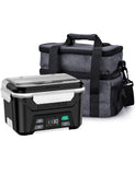 EAST OAK Cordless Electric Lunch Box for Adults, Heated Lunch Box Battery Powered with Automatic Heating, 5.5 Cups Portable Food Warmer with Insulated Carry Bag