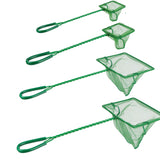 4 Pack Aquarium Fish Net Fine Quick Catch Mesh Nylon Fishing Catch Nets with Plastic Handle for Fish Tank Mesh Nets Scoop - Green