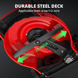 PowerSmart 22-Inch Gas Lawn Mower Self-Propelled, 150cc B&S Engine, 3-in-1 Mulching System