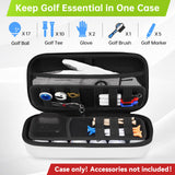 YOREPEK Golf Glove Holder with Removable Golf Glove Shaper, Protective Hard Shell Golf Accessories Case Bag