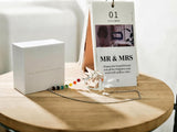 Hegelda Mr & Mrs Crystal Heart Suncatcher, Wedding Anniversary Couples Gift