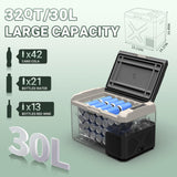BODEGA BODEGACOOLER 12 Volt Refrigerator, APP Control 12V Car Fridge, 32 Quart Portable Freezer (-4℉ to 68℉)